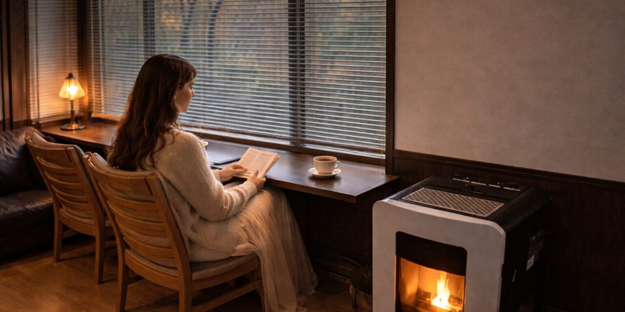 赤沢２０１スイート横 女性 ペレットストーブ