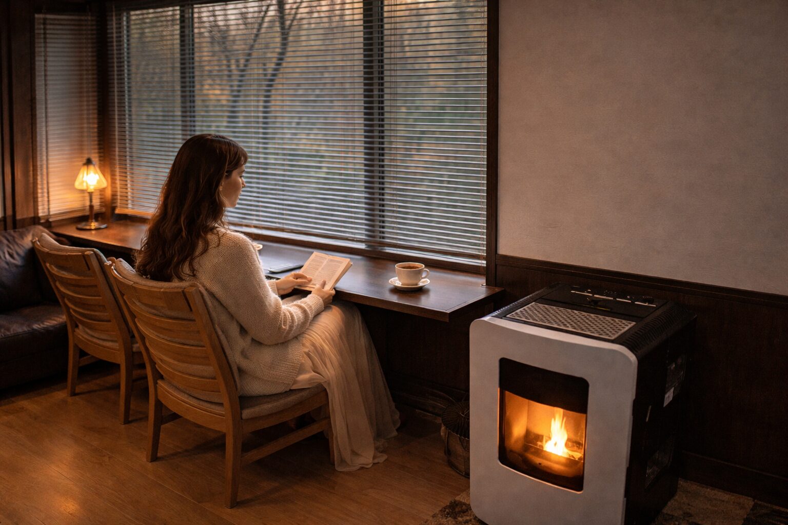赤沢２０１スイート横 女性 ペレットストーブ